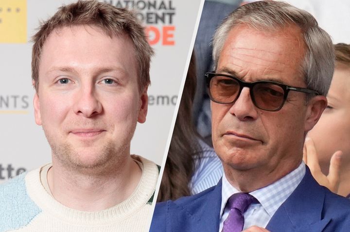 Joe Lycett and Nigel Farage