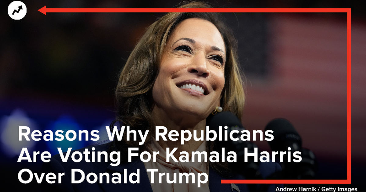Reasons Why Republicans Are Voting For Kamala Harris Over Donald Trump ...