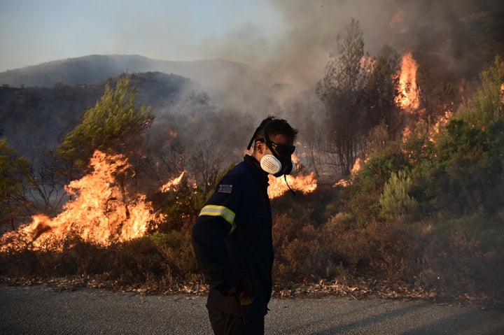 Πυρκαγιά στη Βορειοανατολική Αττική. Δευτέρα 12 Αυγούστου 2024