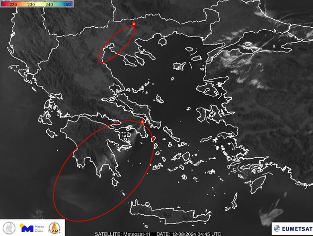 Δορυφορική εικόνα από τον METEOSAT-11