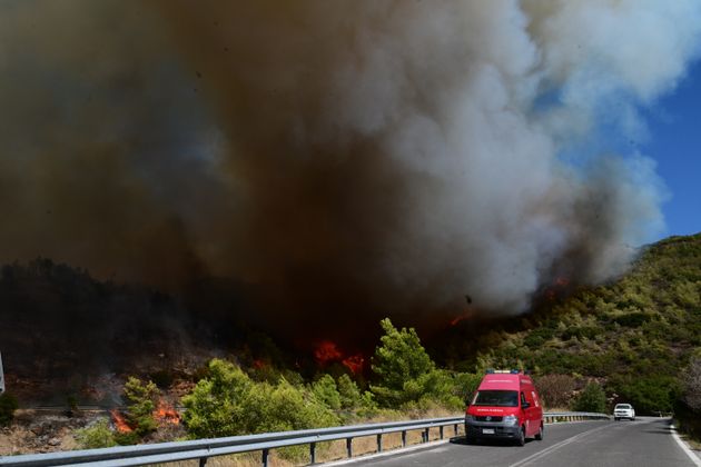 Πυρκαγιά στη Βορειοανατολική Αττική. Δευτέρα 12 Αυγούστου 2024