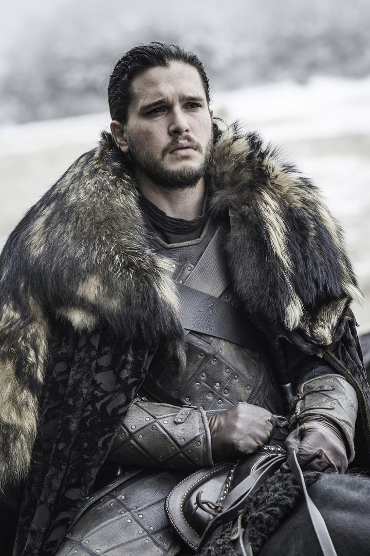 Kit Harington in character as Jon Snow in Game Of Thrones