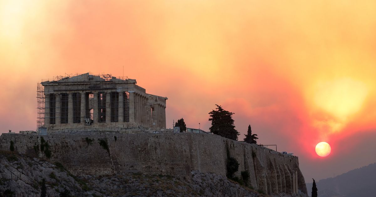 Evacuations Ordered As 'Exceptionally Dangerous' Wildfire Rages Near Athens, Greece