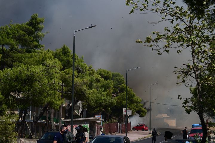 Πυρκαγιά στη Βορειοανατολική Αττική. Δευτέρα 12 Αυγούστου 2024 (ΤΑΤΙΑΝΑ ΜΠΟΛΑΡΗ / EUROKINISSI)