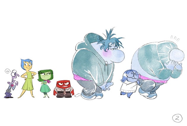 村山さんによるコンセプトアート。本人提供。INSIDE OUT 2 Concept Art by Keiko Murayama. © 2024 Disney/Pixar. All Rights Reserved.