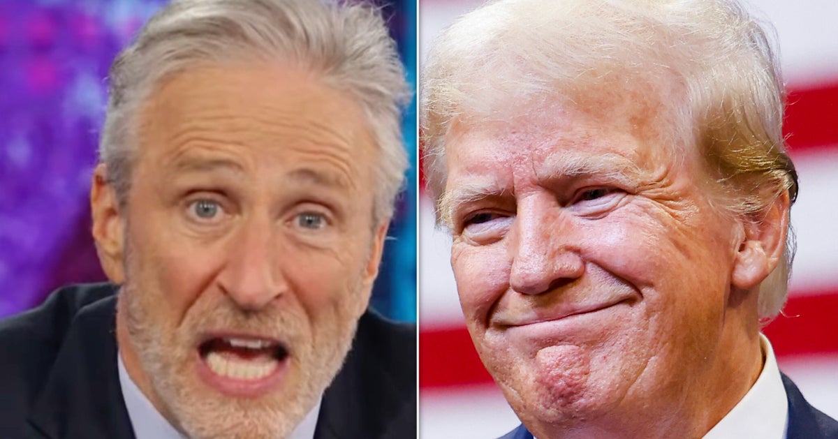 NextImg:Jon Stewart Spots Surest Sign Trump's 'Losing His F**king Mind' Over Kamala Harris