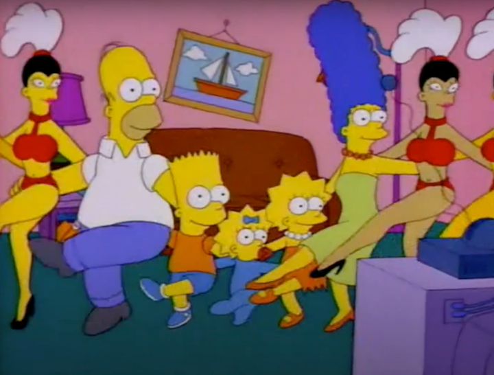 One of The Simpsons' most memorable early "couch gags"