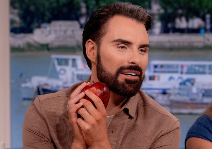 Rylan Clark on the set of This Morning.