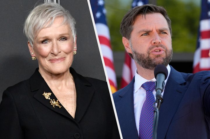 Glenn Close and JD Vance