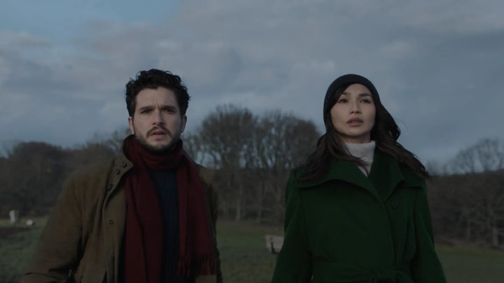 Kit Harington and Gemma Chan in Eternals