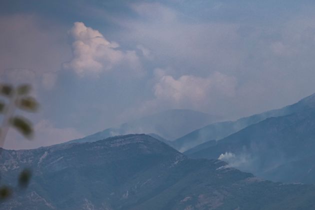 Η φωτιά στο όρος Ορβηλος, στα ελληνοβουλγαρικά σύνορα - 18 Ιουλίου 2024