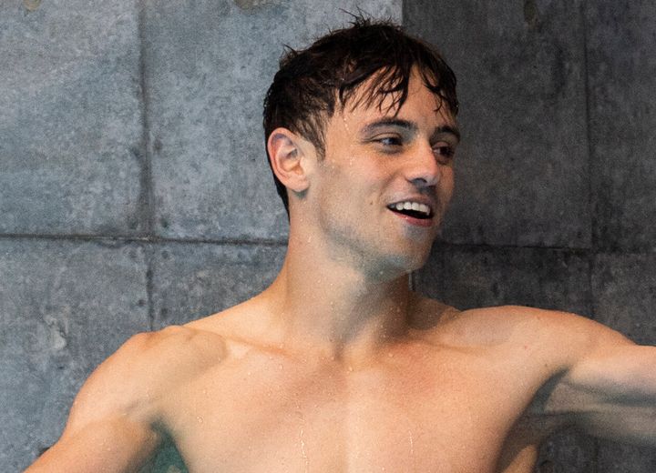 Tom Daley at the Tokyo Olympics in 2021