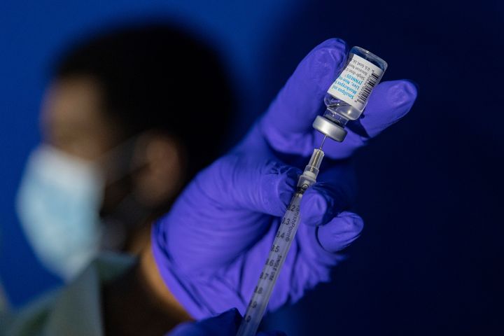 A family nurse practitioner prepares a syringe with the Mpox vaccine in Brooklyn, New York City. Few vaccine doses are available in Africa, where the virus is spreading. 