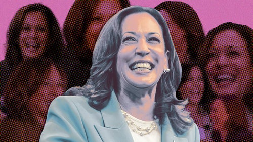 Kamala Harris' laugh has been the subject of attacks from her presidential election rival. 
