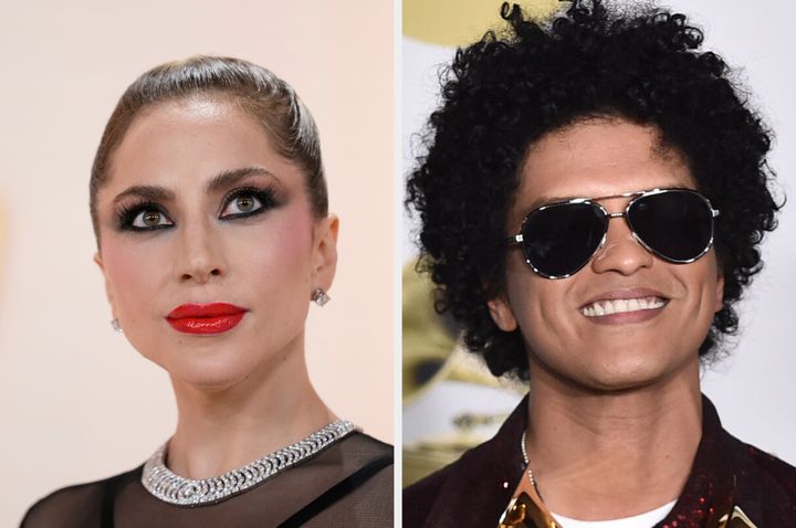 Lady Gaga and Bruno Mars