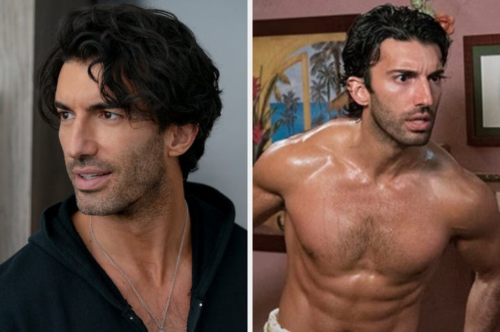 Justin Baldoni in It Ends With Us (left) and Jane The Virgin (right)