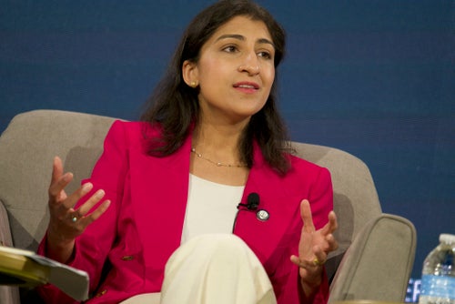 Federal Trade Commission Chair Lina Khan has won praise from both economic progressives and Republican populists for her tough policing of concentrated corporate power.