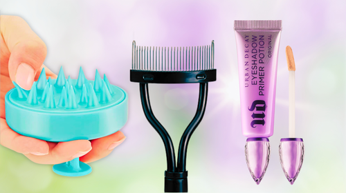 The Heeta scalp scrubber, a bestselling mascara comb and Urban Decay's eyeshadow primer.