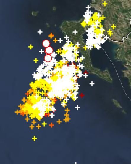 Έντονη κεραυνική δραστηριότητα στην Κέρκυρα