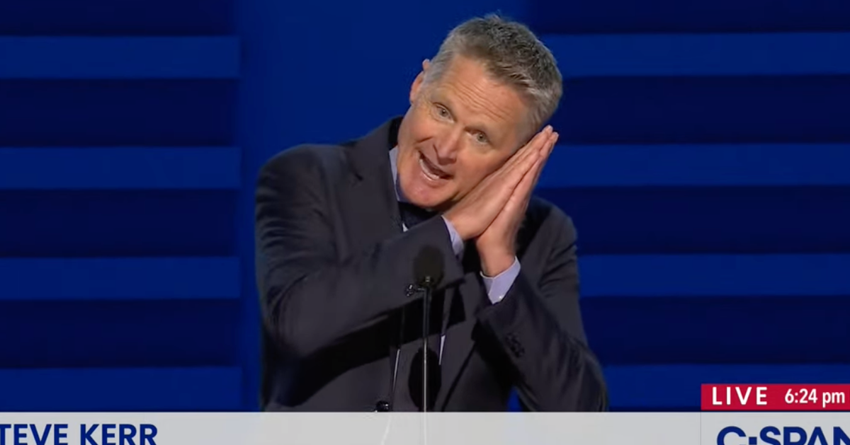 NextImg:Steve Kerr Has 2 Words For Donald Trump In His DNC Speech