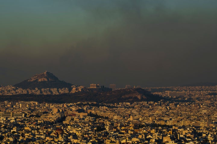 Στιγμιότυπο από τη φωτιά της 12ης Αυγούστου 2024 στην Αττική