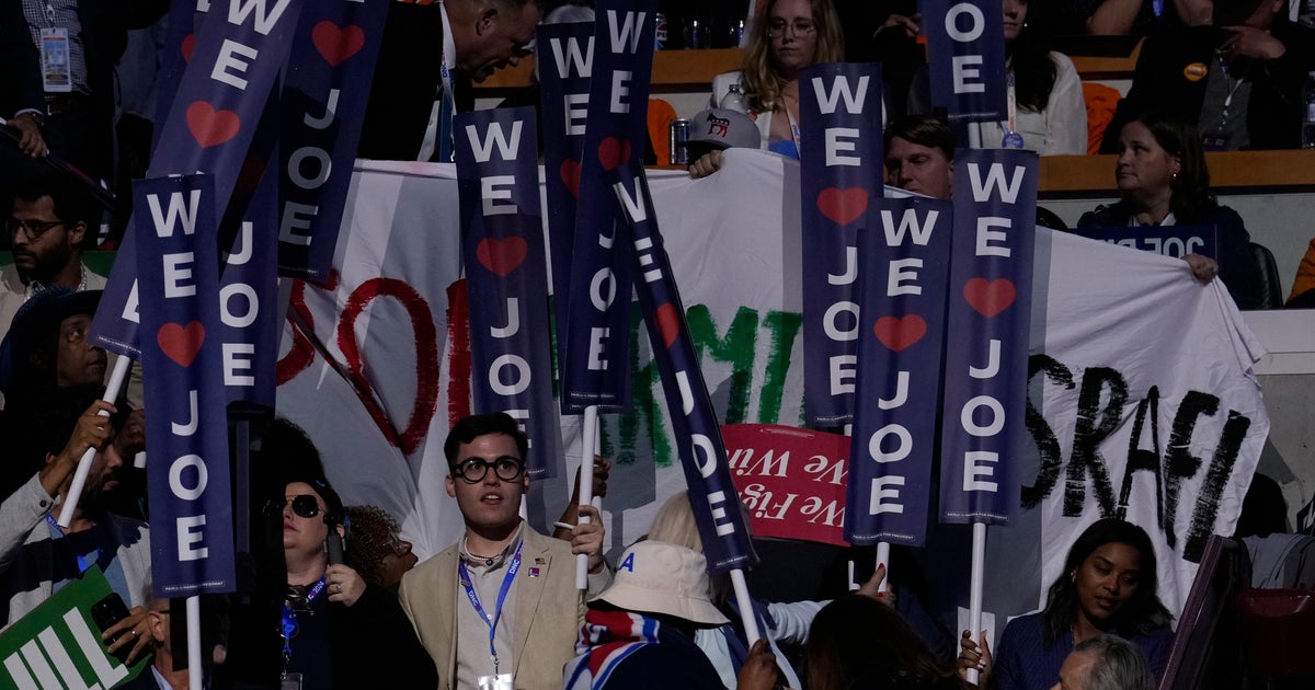 NextImg:Pro-Palestinian Activists Crash Biden's DNC Speech As He Says They 'Have A Point'