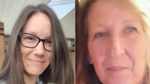 Erica Riley and her mother, Janet Riley, shown in photos posted on Facebook, were killed outside a courthouse in Kentucky.