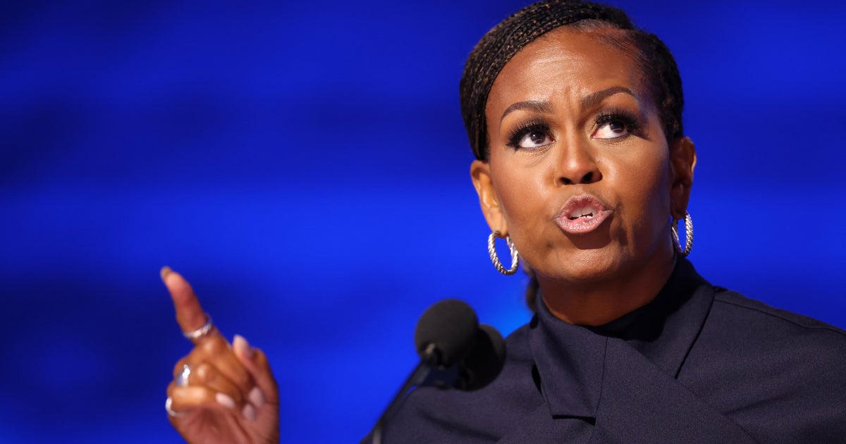 NextImg:Michelle Obama Revamps ‘When They Go Low’ Line For Firecracker DNC Speech