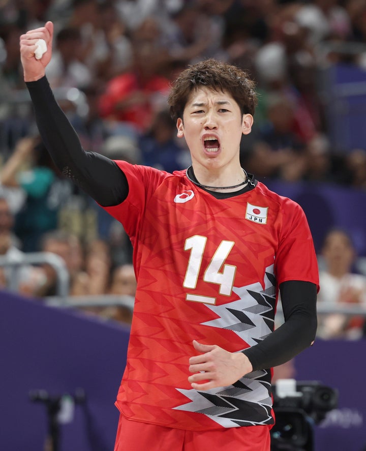 石川祐希選手(2024年8月撮影)