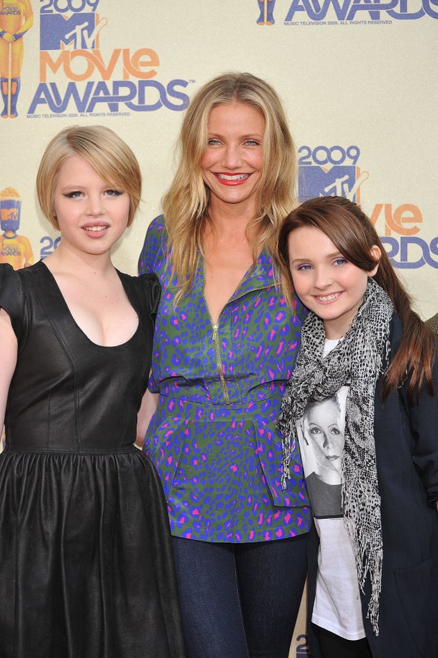 My Sister's Keeper actors Sofia Vassilieva, Cameron Diaz and Abigail Breslin in 2009.