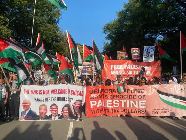 Protesters at DNC Convention