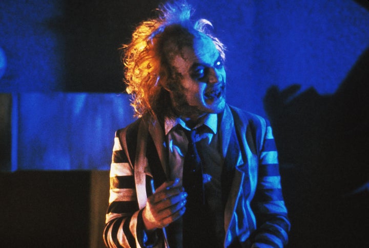 Michael Keaton in character as Beetlejuice