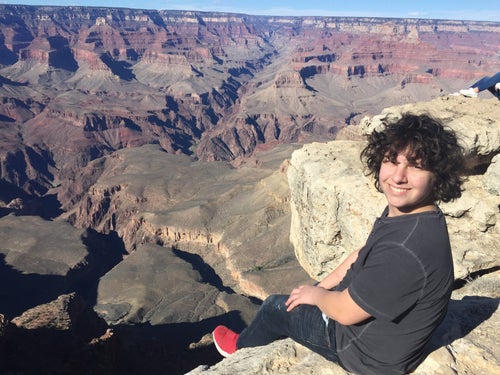 Mason at the Grand Canyon during Spring Break 2018.