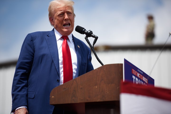 Donald Trump speaks at a rally in Asheboro, North Carolina, on Wednesday. The day before, he told CNN he has "respect" for Barack and Michelle Obama, whom he recurrently disparaged through the years.