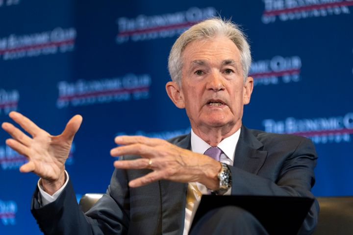 Federal Reserve Chair Jerome Powell participates in a conversation with Economic Club of Washington, D.C., on July 15, 2024.