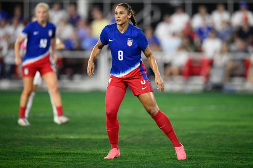 Forward Lynn Williams photographed in a match on Tuesday, July 16, 2024, in Washington.