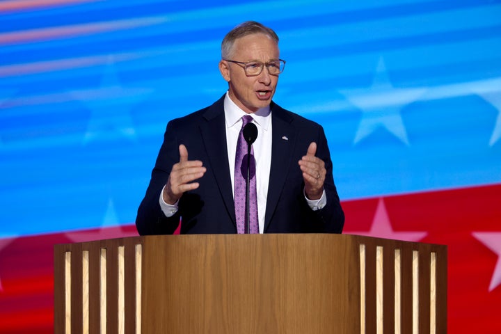 Mesa, Arizona, Mayor John Giles speaks on day two of the DNC.