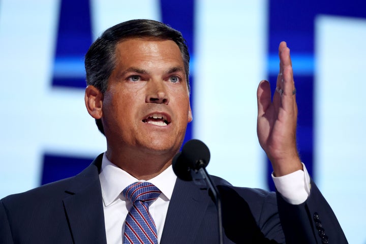 Geoff Duncan, former lieutenant governor of Georgia, speaks Wednesday at the DNC.