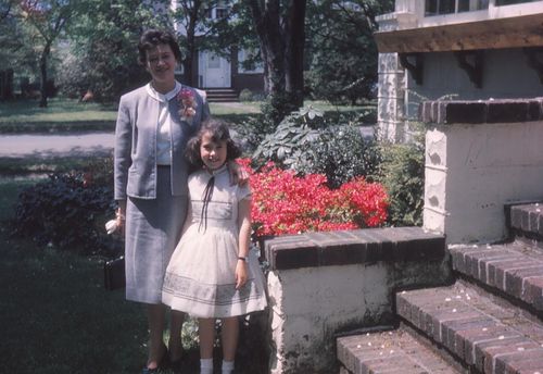 The author is pictured as a child with her mother, Edie.