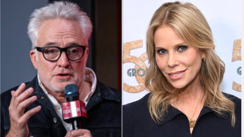 Bradley Whitford, left, criticized Cheryl Hines on social media after her husband, Robert. F Kennedy, Jr., suspended his campaign and declared his allegiance to Trump.