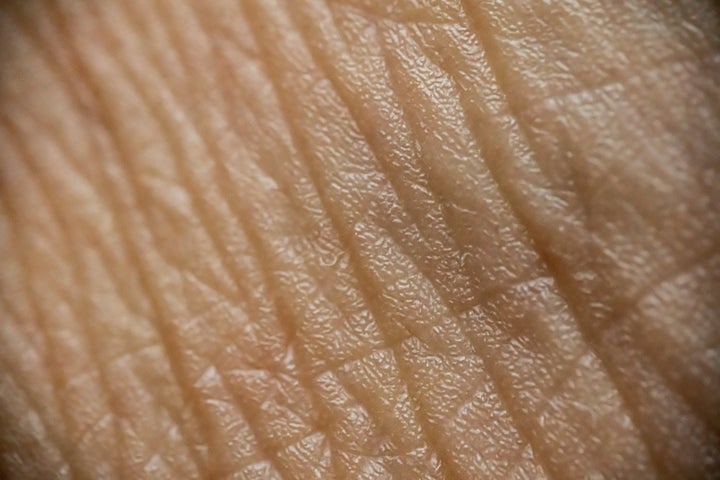 Over time, our skin's production of collagen and elastin slow down, creating a crepe-like text