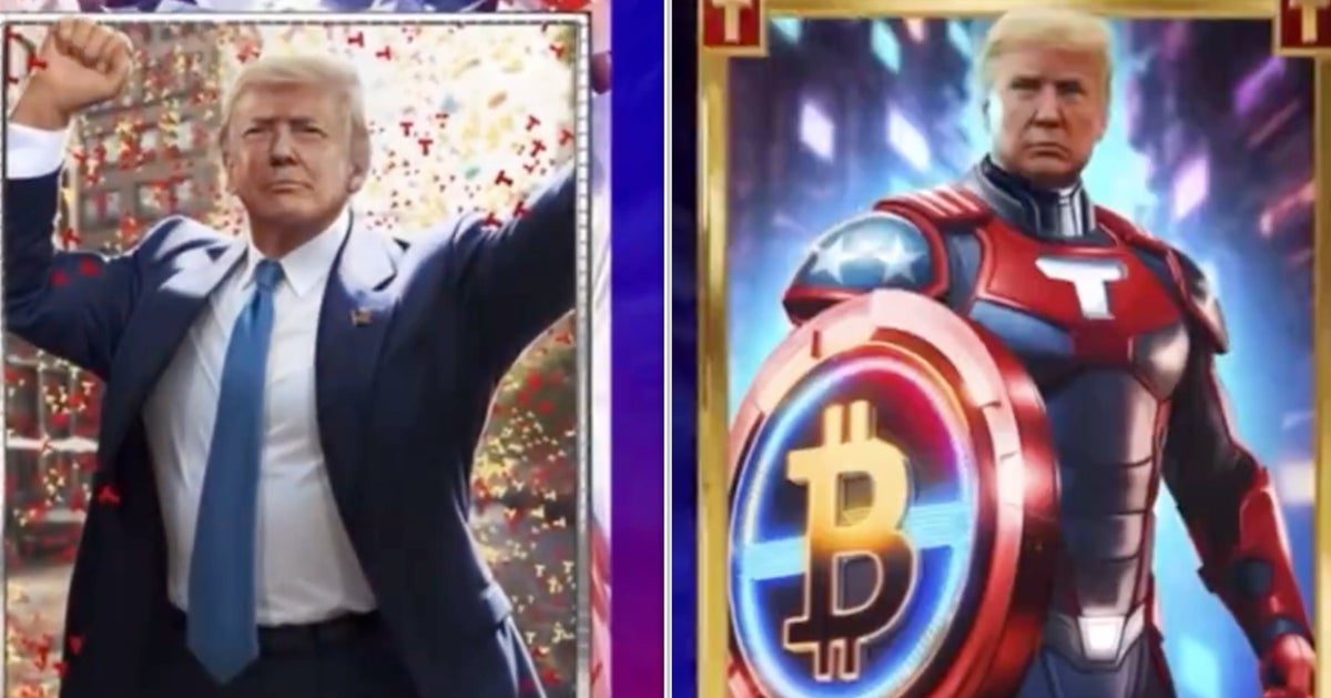 NextImg:Trump Hawks Digital Trading Cards During Election Campaign
