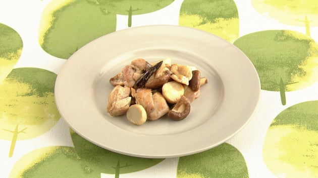 鶏ときのこのさっぱりソテー