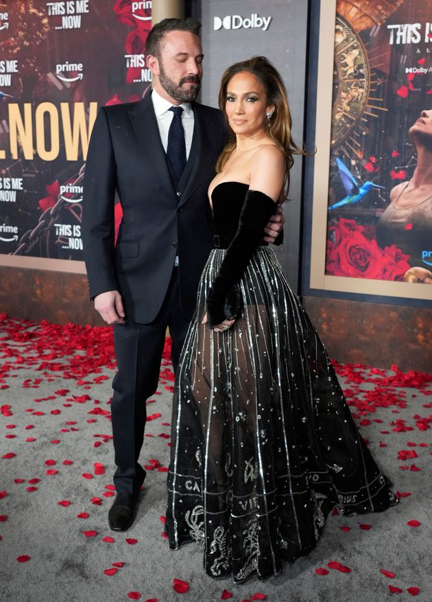 Ben Affleck and Jennifer Lopez pictured in February