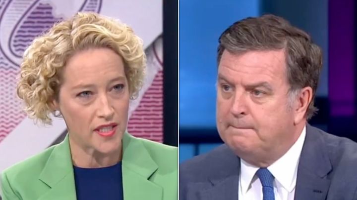 Presenter Cathy Newman skewered Mel Stride live on air