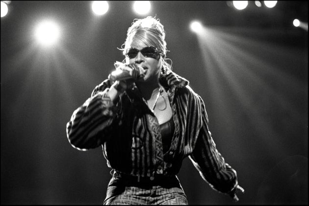 Mary J. Blige performing at Urban Aid charity show at Madison Square Garden on Oct. 5, 1995, in New York.