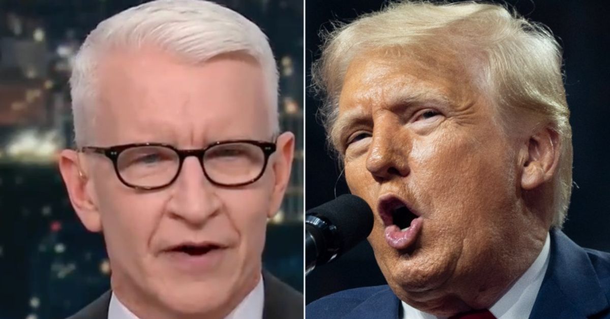 Anderson Cooper Rips Trump Over Vulgar Harris Attack