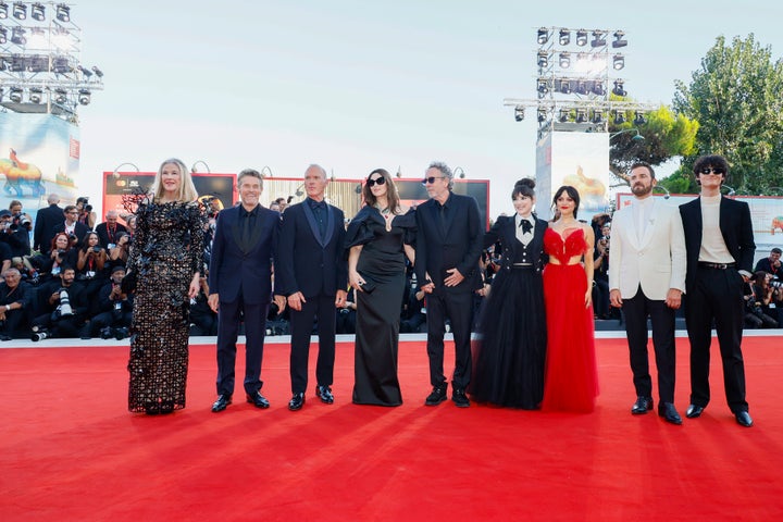 The cast of Beetlejuice Beetlejuice in Venice for the movie's premiere