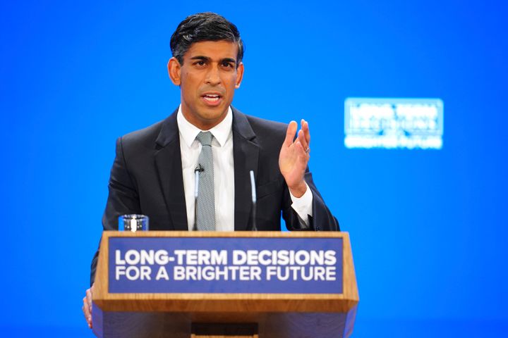 Rishi Sunak announced the smoking ban at last year's Conservative conference in Manchester.