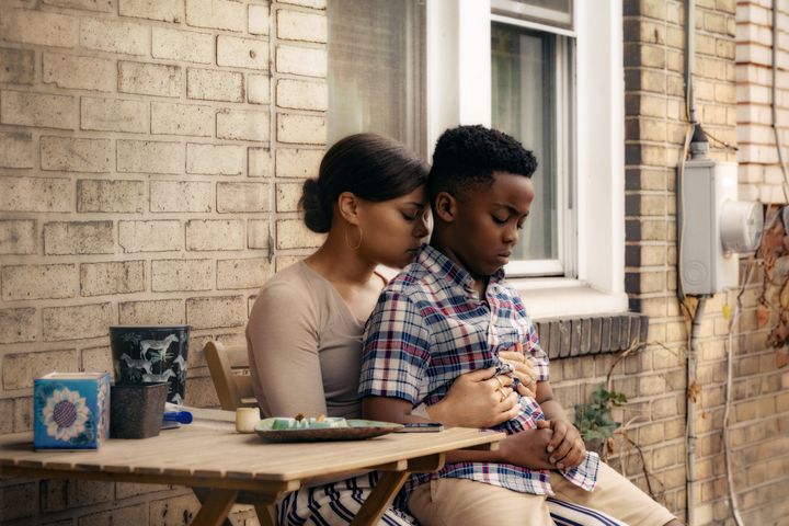 Andra Day, left, appears as Ebony and Anthony B. Jenkins as Andre in "The Deliverance."